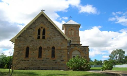Zdjęcie AUSTRALIA / NSW /  Rylestone / zabytkowy kosciolek w Rylestone