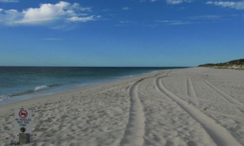 Zdjęcie AUSTRALIA / Busselton / plaża / zakazana droga