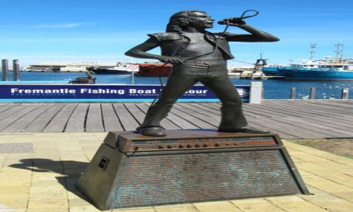Zdjęcie AUSTRALIA / Fremantle / nadbrzeże / pomnik Scotta