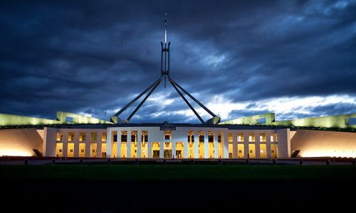 Zdjęcie AUSTRALIA / Capital Territory / Canberra / budynek parlamentu australijskiego