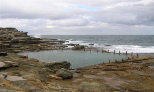 Zdjęcie AUSTRALIA / NSW / Sydney, Marubra.. / Skalny basen nad oceanem..