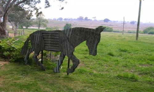 Zdjcie AUSTRALIA / ACT / Tharwa / Rzezba konia..