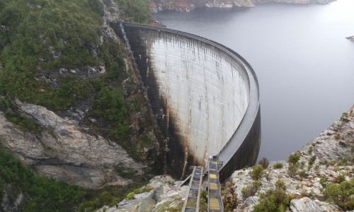 Zdjecie AUSTRALIA / Tasmania / Okolice Hobart / Zapora wodna