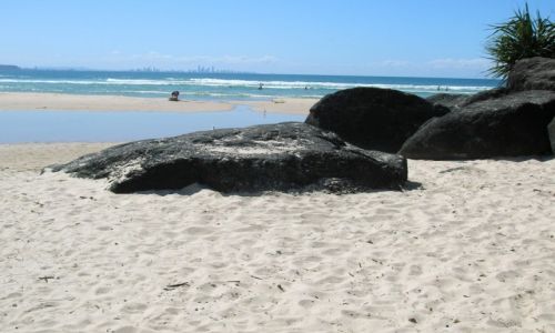 Zdjcie AUSTRALIA / Queensland / Coolangatta / Kapiele w oceanie..