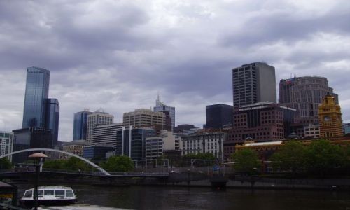Zdjecie AUSTRALIA / południowa Australia / Melbourne / Melbourne - panorama w deszczu