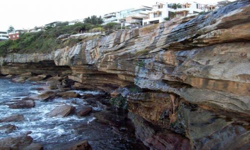 Zdjecie AUSTRALIA / NSW / Coogee / Formacje skalne w Coogee