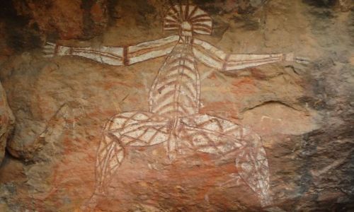 Zdjęcie AUSTRALIA / Kakadu NP  / Nourlangie Rock / starożytne petroglify