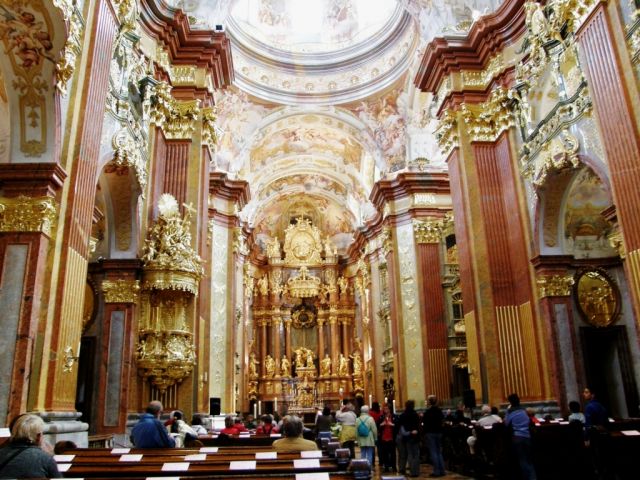 Zdjęcia: Melk, Dolna Austria, Opactwo w Melk wnętrze Kościoła, AUSTRIA Zdjęcia: Melk, Dolna Austria, Opactwo w Melk wnętrze Kościoła, AUSTRIA