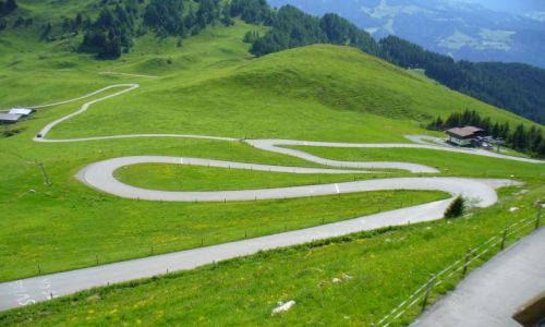 Zdjęcie AUSTRIA / - / Kitzbuhel Horn / zjazd...