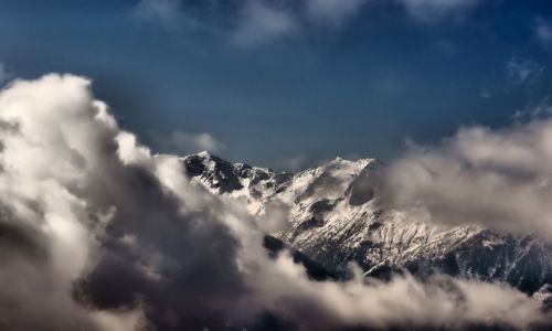 Zdjecie AUSTRIA / Salzburg / Zell am See / Alpy w chmurach   Konkurs