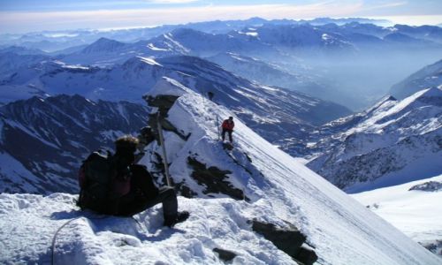 Zdjcie AUSTRIA / Wysokie Taury / Glockner / Na grani Grosglocknera