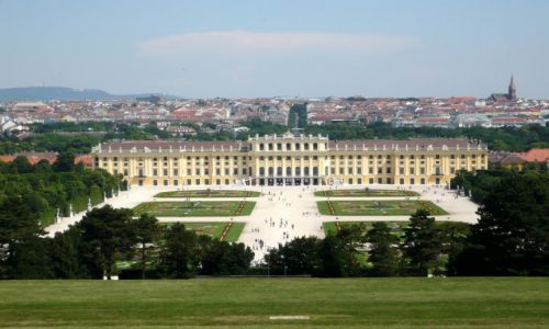 Zdjęcie AUSTRIA / Wiedeń / Schönbrunn / Widok na Schönbrunn