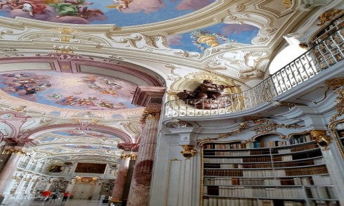Zdjcie AUSTRIA / kraj zwizkowy Styria / Admont / Biblioteka, zbiory najwiksze na wiecie