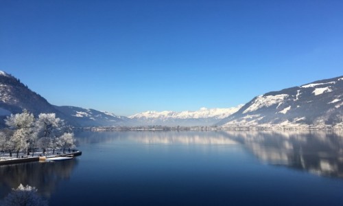Zdjcie AUSTRIA / Region Salsburg / Zell am See / Jezioro w zimowej odsonie