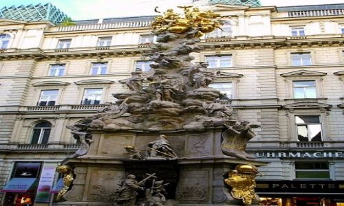 Zdjecie AUSTRIA / Wiede / Stare miasto; Graben / Kolumna w. Trjcy - plac Graben- wzniesiona przez Leopolda I