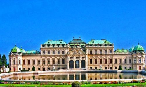 Zdjcie AUSTRIA / Wiede / Belweder – barokowy paac ksicia Eugeniusza Sabaudzkiego. Wybudowa go architekt Jo / Paac Belweder w Wiedniu
