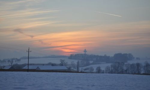 Zdjęcie AUSTRIA / oberösteraich / gdzies nad polami / zimowe niebo