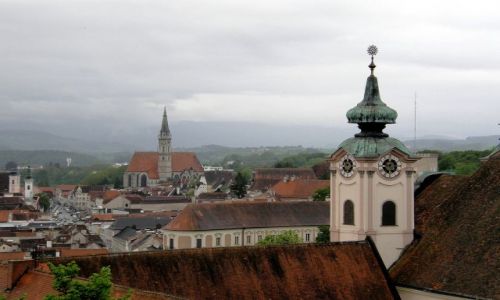 Zdjecie AUSTRIA / Górna Austria / Steyr / Wieża kościoła św. Michała Archanioła