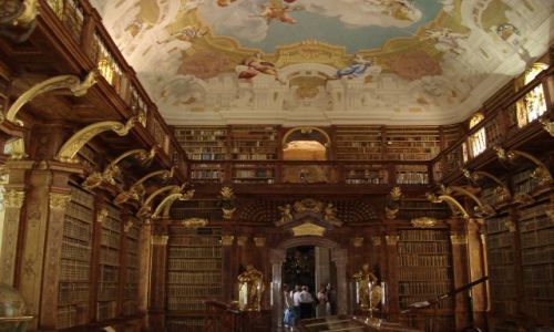 Zdjecie AUSTRIA / Wachau / Melk / Biblioteka klasztorna