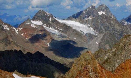 Zdjecie AUSTRIA / Tirol / Dolina Pitztal / widok  ze szczytu Hinterer 3440m npm