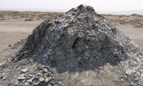 Zdjcie AZERBEJDAN / Qobustan / pustynia / wulkan botny I