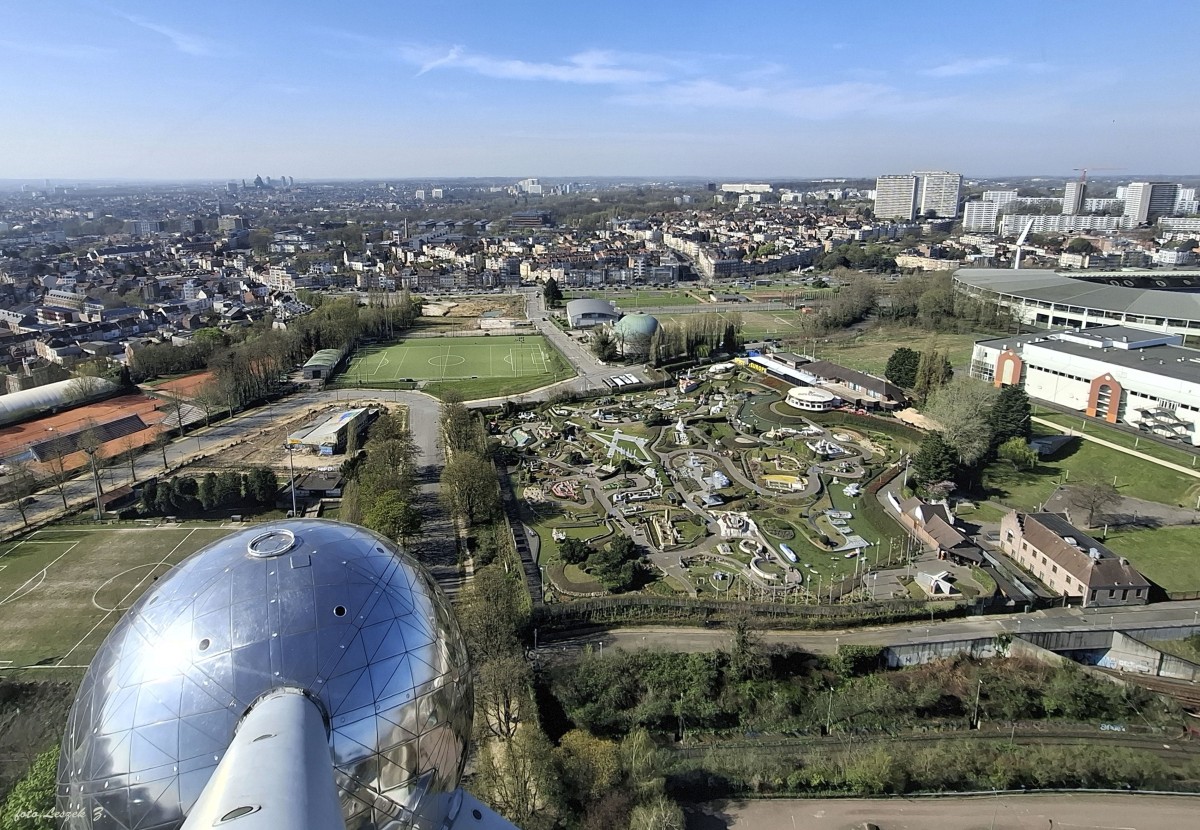 Zdjęcia: Atomium,, Bruparck., Park Miniatur "Mini Europe"., BELGIA Zdjęcia: Atomium,, Bruparck., Park Miniatur "Mini Europe"., BELGIA
