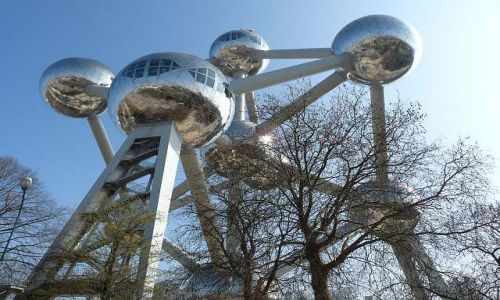 Zdjcie BELGIA / Bruksela / Atomium / Czsteczka elaza