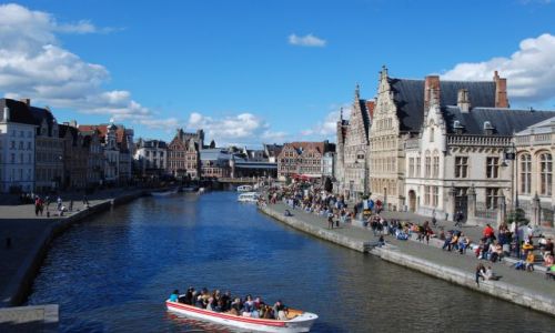 Zdjecie BELGIA / Gand / Gand / Z mostu