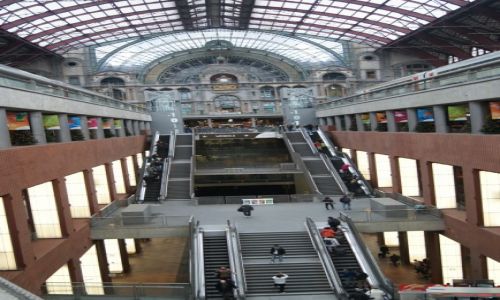 Zdjecie BELGIA / - / Antwerpia / Dworzec w Antwerpii