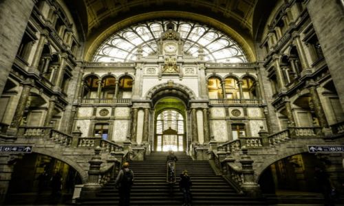 Zdjcie BELGIA / Flandria / Antwerpia / dworzec gwny