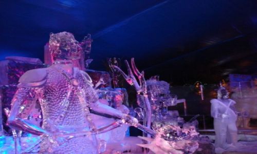 Zdjęcie BELGIA / Bruggia / wystawa rzezby z lodu / rzezby z lodu