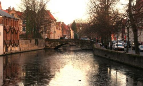 Zdjęcie BELGIA / Vlaanderen / Brugia / Fosa wschód