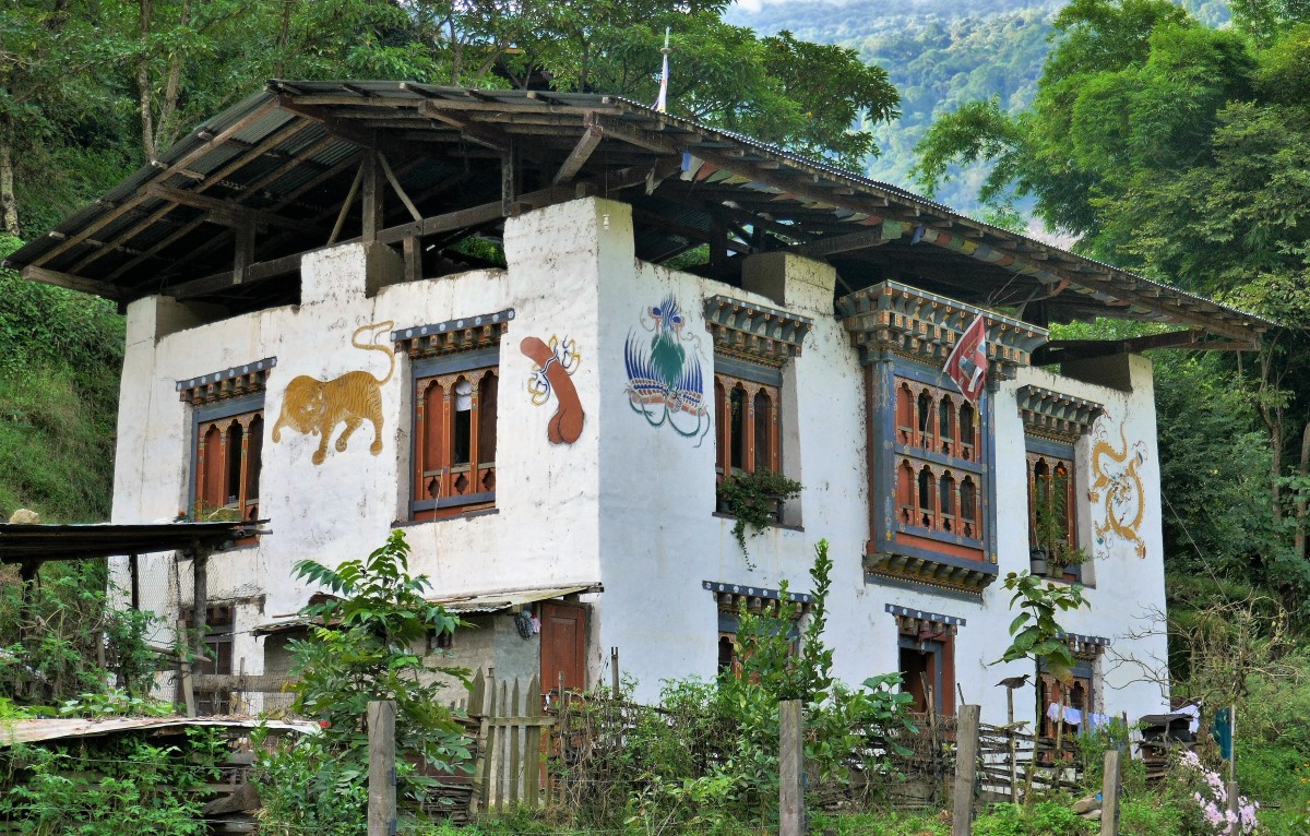 Zdjęcia: Gdzieś po drodze, Bumthang, Jeszcze kilka bhutańskich domków, BHUTAN Zdjęcia: Gdzieś po drodze, Bumthang, Jeszcze kilka bhutańskich domków, BHUTAN