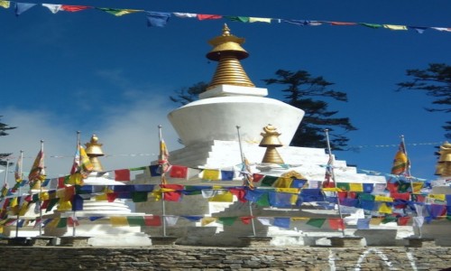 Zdjecie BHUTAN / Punakha / Czorten gdzie po drodze  / Pozdrowienia z podry