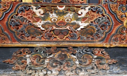 Zdjcie BHUTAN / Punakha / Dzong: klasztor- twierdza / Dzong Punakha - detale