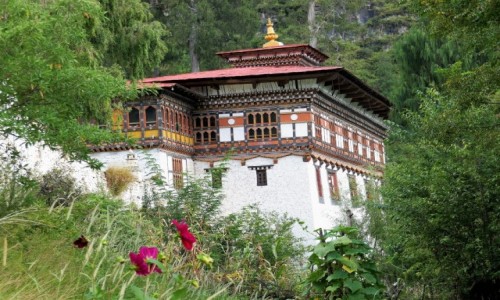 Zdjcie BHUTAN / Paro / Dzong: klasztor- twierdza / Dzong Paro