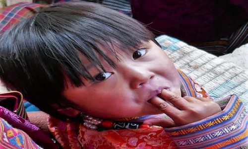 Zdjcie BHUTAN / Bumthang / Okolice Tangbi Lhakhang podczas Tangbi Mani / witeczny piknik