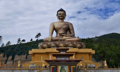 Zdjęcie BHUTAN / Thimphu / Zbocze góry nad Thimphu / Wielki Budda spogląda na Thimphu ze zbocza góry