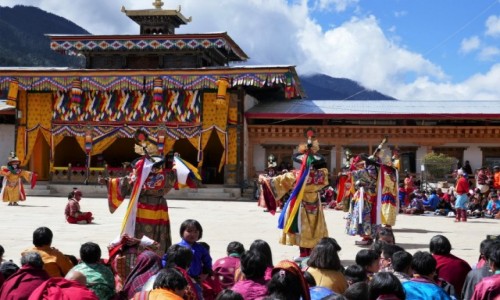 Zdjęcie BHUTAN / Dystrykt Wangdue / Gangtey Monastery / Gangtey Tsechu