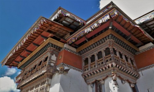 Zdjęcie BHUTAN / Dystrykt Wangdue / Gangtey Monastery / Gangtey Monastery - największy prywatny klasztor w Bhutanie