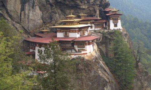 Zdjęcie BHUTAN / brak / Bhutan Zachodni / Gniazdo Tygrysa - symbol Bhutanu, można zwiedzac