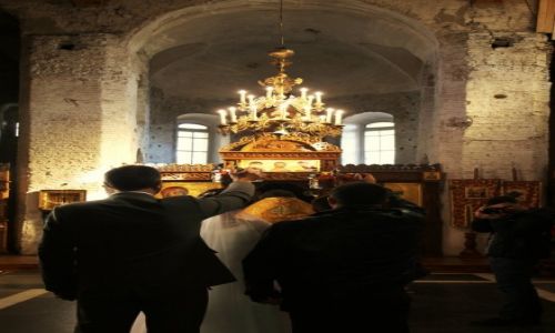 BIAłORU¶ / Grodno / Cerkiew pw. ¶w. Borysa i Gleba z XII w. / Za¶lubiny