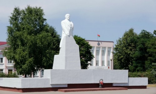 Zdjęcie BIAłORUś / Obwód miński / Wilejka / Pomnik Lenina w Wilejce
