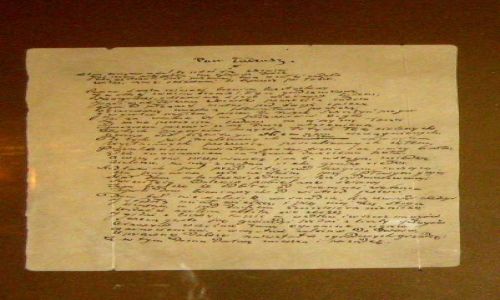 Zdjęcie BIAłORUś / okolice Baranowicz / Zaosie -  dworek - Muzeum Mickiewicza / rękopis