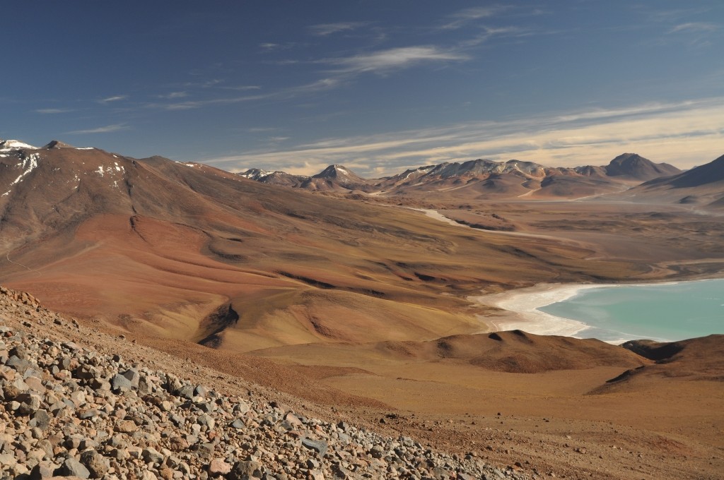 Zdjęcia: Licancabur, Potosi, Uyuni, Widok ze zbocza wulkanu Licancabur., BOLIWIA Zdjęcia: Licancabur, Potosi, Uyuni, Widok ze zbocza wulkanu Licancabur., BOLIWIA