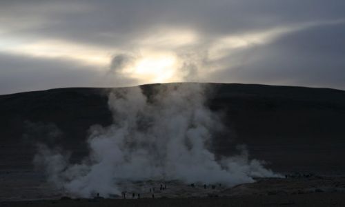 Zdjęcie BOLIWIA / Altiplano / okolice Laguny Colorado / Gejzery
