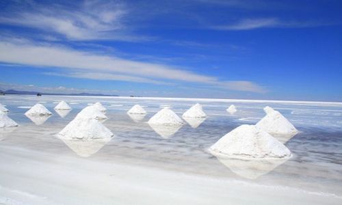 Zdjecie BOLIWIA / - / Salar de Uyuni / Piramidy solne