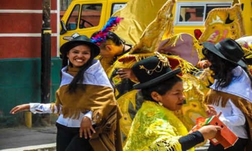 Zdjcie BOLIWIA / oruro / oruro / pre-karnawal w oruro