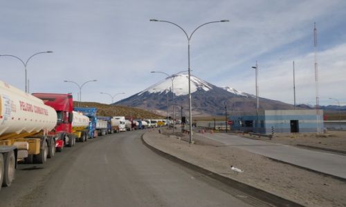 Zdjcie BOLIWIA / Oruro / Paso Chungar-Tambo Quemado / Na granicy