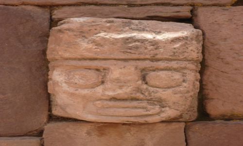 Zdjcie BOLIWIA / La Paz / Tiwanaku (Tiahuanako) / Templete Semi-subterraneo (2)